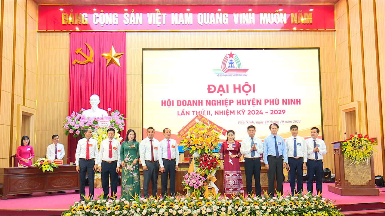 Đại hội Hội Doanh nghiệp huyện Phù Ninh lần thứ II, nhiệm kỳ 2024 -2029